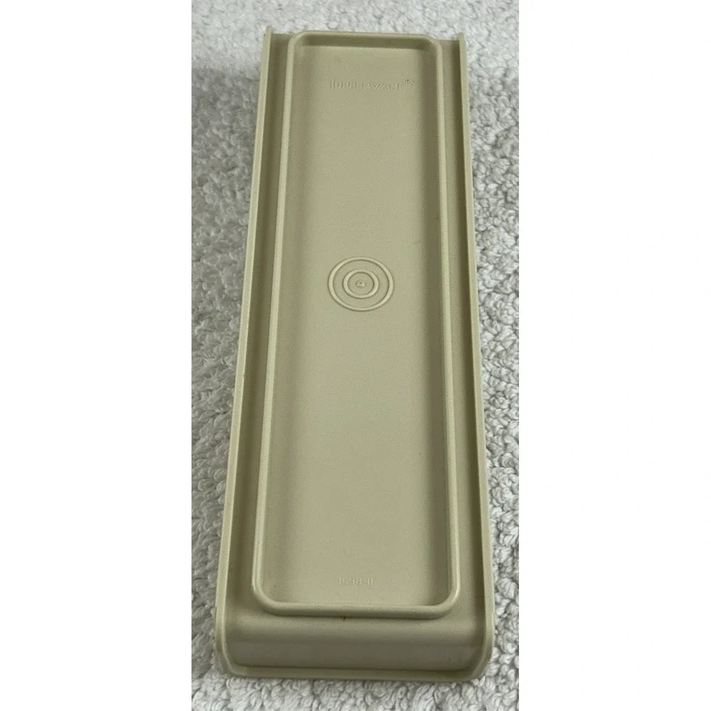 Vtg Tupperware 2 Lb Velveeta Cheese Keeper Container Holder USA 3 Piece Set